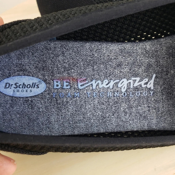 Dr. Scholls Wedge Slip On Shoes Sz 8 Dawn It Black Comfort Casual Comfy Career - Picture 7 of 8